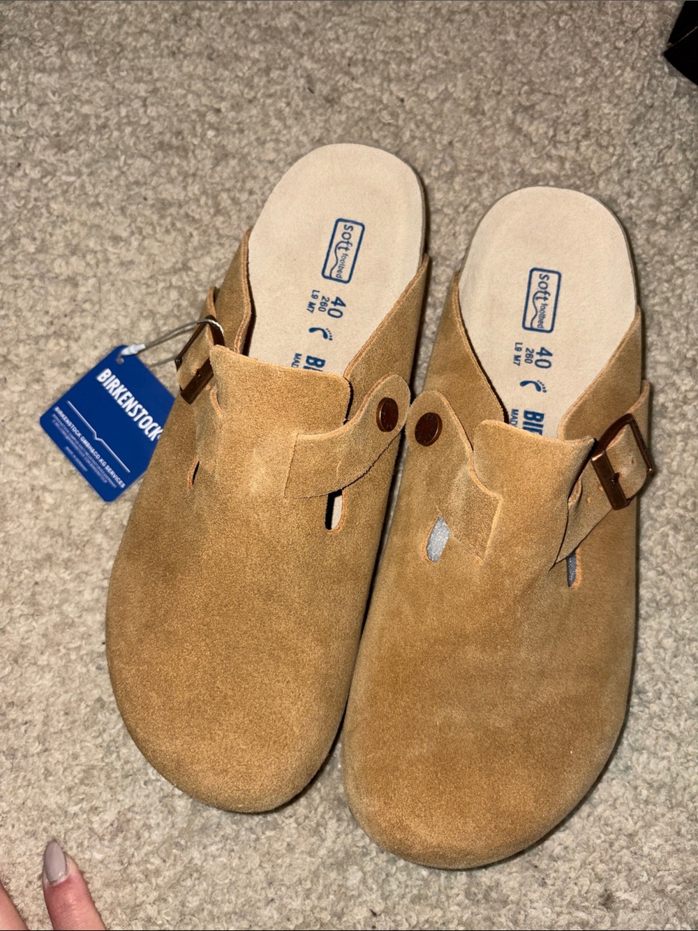 Birkenstock Boston Suede Clog - Brown